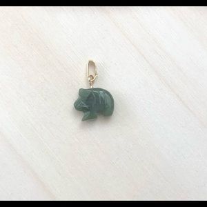 Jade Small Bear Pendant/Charm